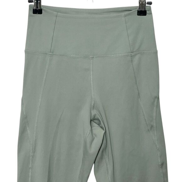 Girlfriend Collective High Waist Cropped Leggings Green Compressive Women’s S - Picture 3 of 11